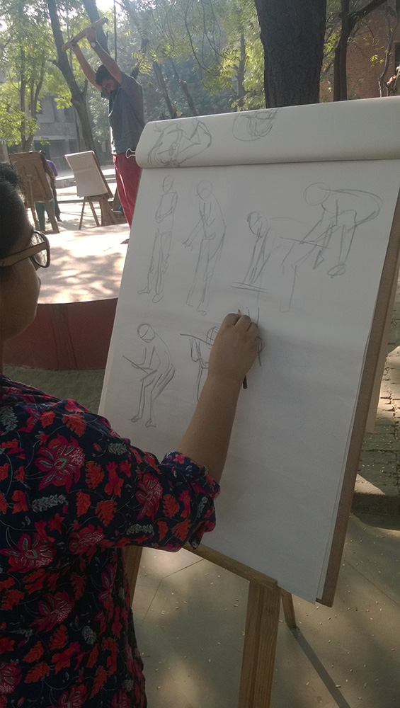 Different artists, different approaches to sketching.